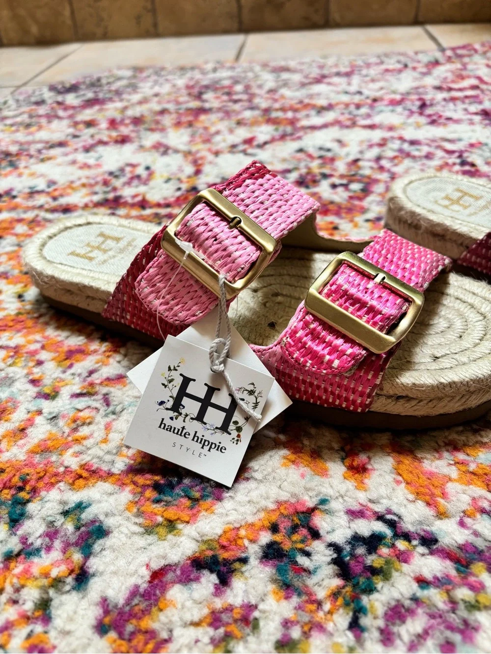 Haute Hippie Pink Sandals NWT